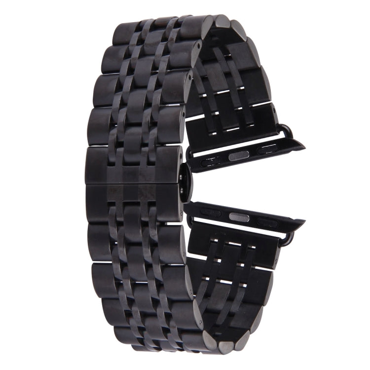 Dây đồng hồ thép không gỉ 7 hạt khóa bướm ẩn cho nam Apple Watch 42mm, 22mm nam