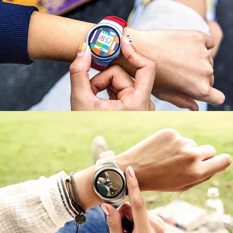 Dây đồng hồ silicone màu trơn cho Samsung Gear S2 Sport / Gear S2