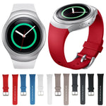 Dây đồng hồ silicone màu trơn cho Samsung Gear S2 Sport / Gear S2