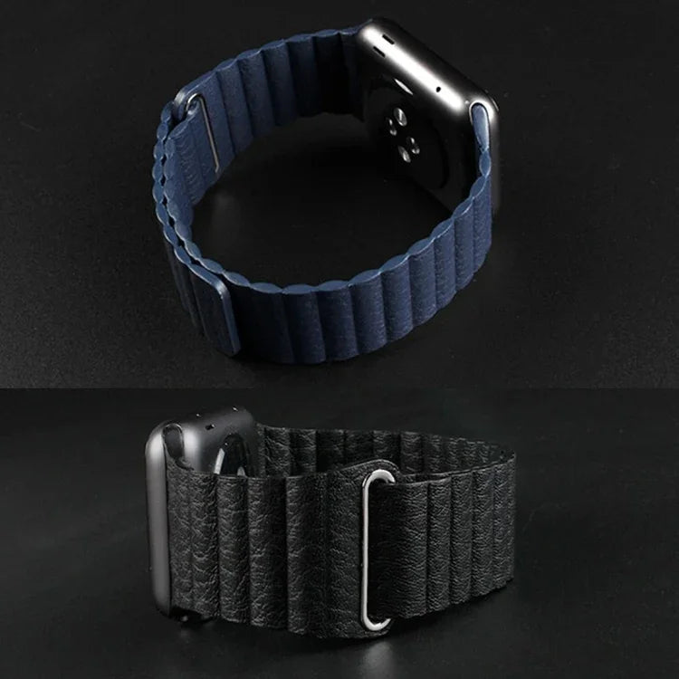 Dây đồng hồ da PU khóa vòng từ tính cho Apple Watch 38mm