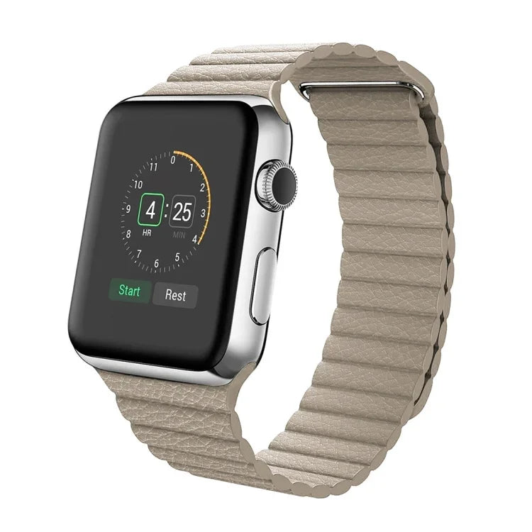 Dây đồng hồ da PU khóa vòng từ tính cho Apple Watch 38mm