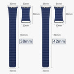 Dây đồng hồ da PU khóa vòng từ tính cho Apple Watch 38mm