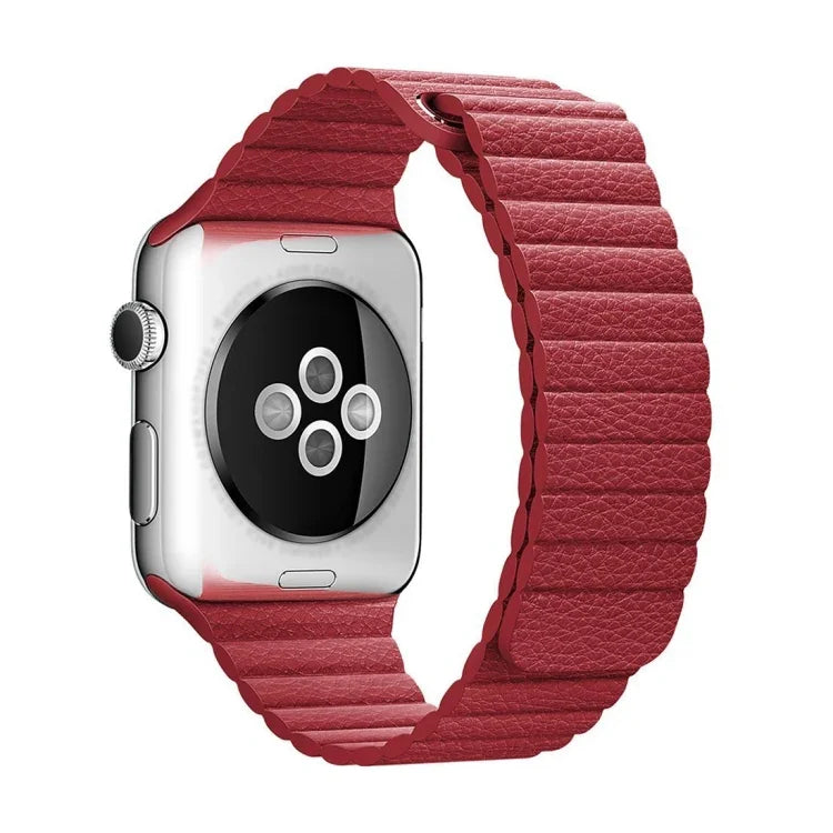Dây đồng hồ da PU khóa vòng từ tính cho Apple Watch 38mm