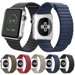 Dây đồng hồ da PU khóa vòng từ tính cho Apple Watch 38mm
