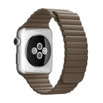 Dây đeo đồng hồ da PU khóa vòng từ tính cho Apple Watch 42mm