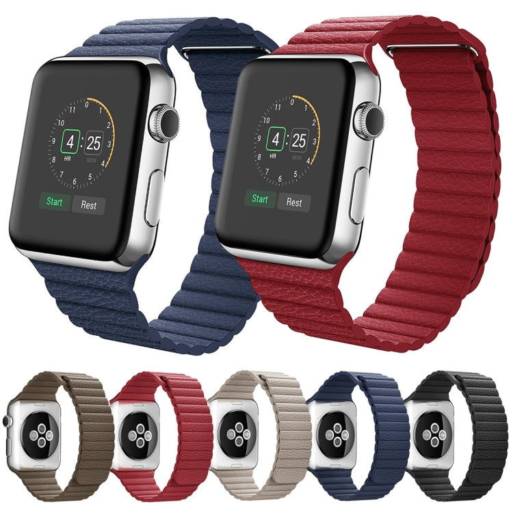 Dây đeo đồng hồ da PU khóa vòng từ tính cho Apple Watch 42mm