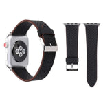 Dây đồng hồ da thật họa tiết lỗ đơn giản thời trang cho Apple Watch Series 10 42mm / 9&8&7 41mm / SE 3&SE 2&6&SE&5&4 40mm / 3&2&1 38mm, 38mm