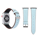 Dây đồng hồ da thật họa tiết lỗ đơn giản thời trang cho Apple Watch Series 10 42mm / 9&8&7 41mm / SE 3&SE 2&6&SE&5&4 40mm / 3&2&1 38mm, 38mm