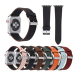 Dây đồng hồ da thật họa tiết lỗ đơn giản thời trang cho Apple Watch Series 10 42mm / 9&8&7 41mm / SE 3&SE 2&6&SE&5&4 40mm / 3&2&1 38mm, 38mm
