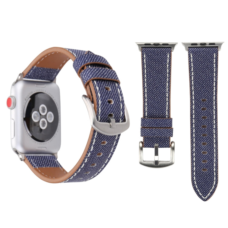 Dây đồng hồ da thật họa tiết cao bồi đơn giản thời trang cho Apple Watch Series 10 42mm / 9&8&7 41mm / SE 3&SE 2&6&SE&5&4 40mm / 3&2&1 38mm, 38mm