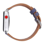 Dây đồng hồ da thật họa tiết cao bồi đơn giản thời trang cho Apple Watch Series 10 42mm / 9&8&7 41mm / SE 3&SE 2&6&SE&5&4 40mm / 3&2&1 38mm, 38mm