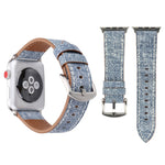 Dây đồng hồ da thật họa tiết cao bồi đơn giản thời trang cho Apple Watch Series 10 42mm / 9&8&7 41mm / SE 3&SE 2&6&SE&5&4 40mm / 3&2&1 38mm, 38mm