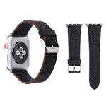 Dây đồng hồ da thật thời trang đơn giản họa tiết lỗ, 42mm, Dành cho Apple Watch Ultra 49mm & Watch Ultra 2 49mm / Series 10 46mm / 9&8&7 45mm / SE 3&SE 2&6&SE&5&4 44mm / 3&2&1 42mm