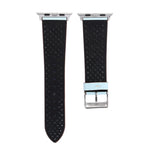 Dây đồng hồ da thật thời trang đơn giản họa tiết lỗ, 42mm, Dành cho Apple Watch Ultra 49mm & Watch Ultra 2 49mm / Series 10 46mm / 9&8&7 45mm / SE 3&SE 2&6&SE&5&4 44mm / 3&2&1 42mm