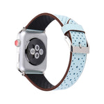 Dây đồng hồ da thật thời trang đơn giản họa tiết lỗ, 42mm, Dành cho Apple Watch Ultra 49mm & Watch Ultra 2 49mm / Series 10 46mm / 9&8&7 45mm / SE 3&SE 2&6&SE&5&4 44mm / 3&2&1 42mm