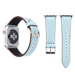 Dây đồng hồ da thật thời trang đơn giản họa tiết lỗ, 42mm, Dành cho Apple Watch Ultra 49mm & Watch Ultra 2 49mm / Series 10 46mm / 9&8&7 45mm / SE 3&SE 2&6&SE&5&4 44mm / 3&2&1 42mm