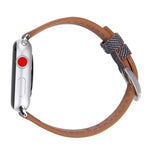 Dây đồng hồ da thật họa tiết cao bồi thời trang đơn giản cho Apple Watch Ultra 49mm & Watch Ultra 2 49mm / Series 10 46mm / 9&8&7 45mm / SE 3&SE 2&6&SE&5&4 44mm / 3&2&1 42mm, 42mm