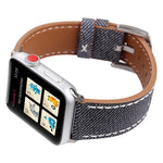 Dây đồng hồ da thật họa tiết cao bồi thời trang đơn giản cho Apple Watch Ultra 49mm & Watch Ultra 2 49mm / Series 10 46mm / 9&8&7 45mm / SE 3&SE 2&6&SE&5&4 44mm / 3&2&1 42mm, 42mm