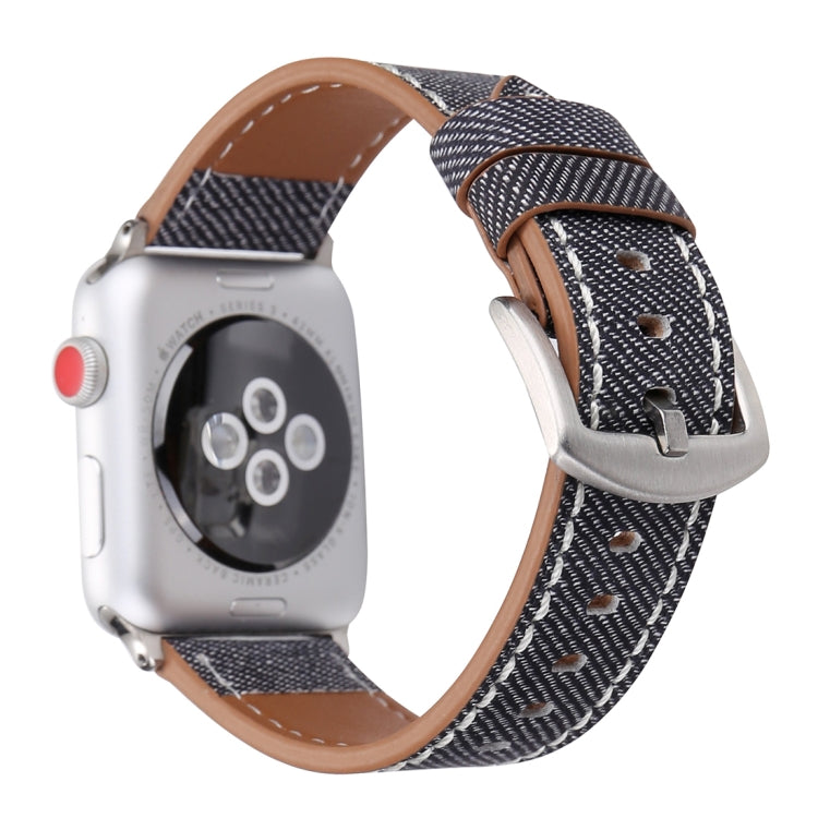 Dây đồng hồ da thật họa tiết cao bồi thời trang đơn giản cho Apple Watch Ultra 49mm & Watch Ultra 2 49mm / Series 10 46mm / 9&8&7 45mm / SE 3&SE 2&6&SE&5&4 44mm / 3&2&1 42mm, 42mm