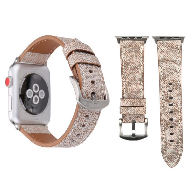 Dây đồng hồ da thật họa tiết cao bồi thời trang đơn giản cho Apple Watch Ultra 49mm & Watch Ultra 2 49mm / Series 10 46mm / 9&8&7 45mm / SE 3&SE 2&6&SE&5&4 44mm / 3&2&1 42mm, 42mm