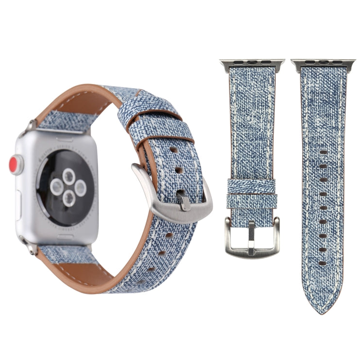 Dây đồng hồ da thật họa tiết cao bồi thời trang đơn giản cho Apple Watch Ultra 49mm & Watch Ultra 2 49mm / Series 10 46mm / 9&8&7 45mm / SE 3&SE 2&6&SE&5&4 44mm / 3&2&1 42mm, 42mm