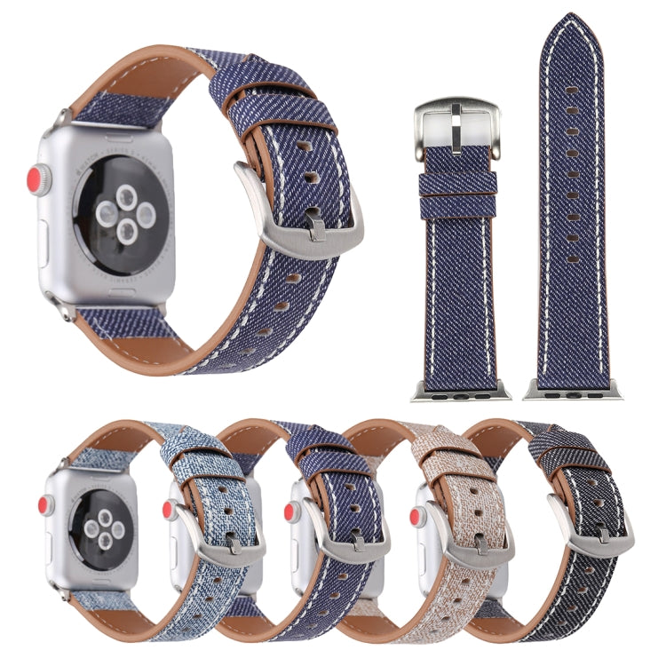 Dây đồng hồ da thật họa tiết cao bồi thời trang đơn giản cho Apple Watch Ultra 49mm & Watch Ultra 2 49mm / Series 10 46mm / 9&8&7 45mm / SE 3&SE 2&6&SE&5&4 44mm / 3&2&1 42mm, 42mm