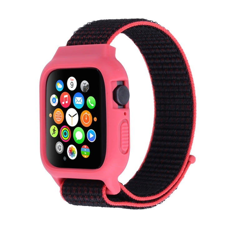 Dây đồng hồ nylon có móc và vòng dán cho Apple Watch Ultra 49mm / Series 8&7 45mm / SE 2&6&SE&5&4 44mm / 3&2&1 42mm