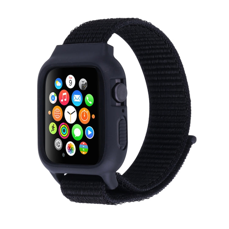 Dây đồng hồ nylon có móc và vòng dán cho Apple Watch Ultra 49mm / Series 8&7 45mm / SE 2&6&SE&5&4 44mm / 3&2&1 42mm