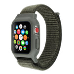 Dây đồng hồ nylon có móc và vòng dán cho Apple Watch Ultra 49mm / Series 8&7 45mm / SE 2&6&SE&5&4 44mm / 3&2&1 42mm