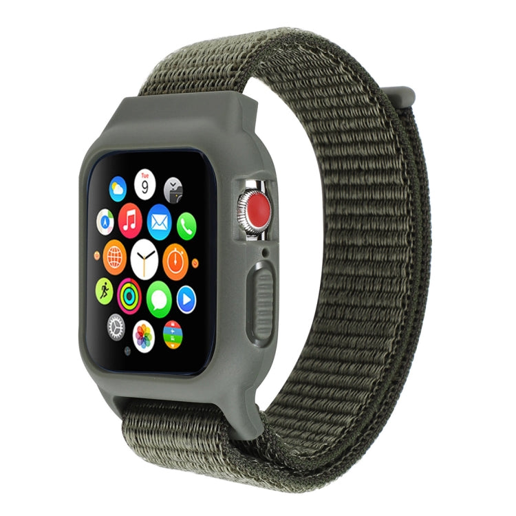 Dây đồng hồ nylon có móc và vòng dán cho Apple Watch Ultra 49mm / Series 8&7 45mm / SE 2&6&SE&5&4 44mm / 3&2&1 42mm