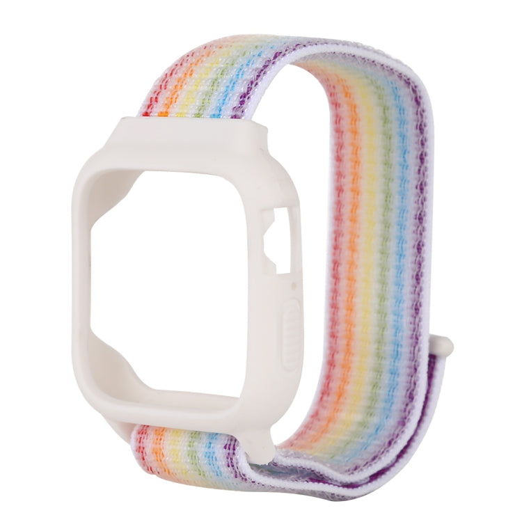 Dây đồng hồ nylon có móc và vòng dán cho Apple Watch Ultra 49mm / Series 8&7 45mm / SE 2&6&SE&5&4 44mm / 3&2&1 42mm