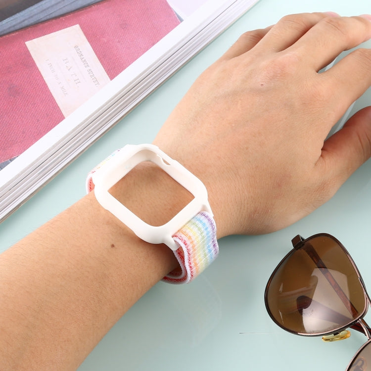 Dây đồng hồ nylon có móc và vòng dán cho Apple Watch Ultra 49mm / Series 8&7 45mm / SE 2&6&SE&5&4 44mm / 3&2&1 42mm