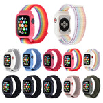 Dây đồng hồ nylon có móc và vòng dán cho Apple Watch Ultra 49mm / Series 8&7 45mm / SE 2&6&SE&5&4 44mm / 3&2&1 42mm