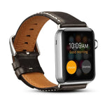 Dây đồng hồ da sáp dầu Denior phong cách cổ điển cho Apple Watch Series 7 45mm / 6 & SE & 5 & 4 44mm / 3 & 2 & 1 42mm