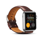 Dây đồng hồ da Denior Oil Wax Retro cho Apple Watch Series 10 42mm / 9&8&7 41mm / SE 3&SE 2&6&SE&5&4 40mm / 3&2&1 38mm