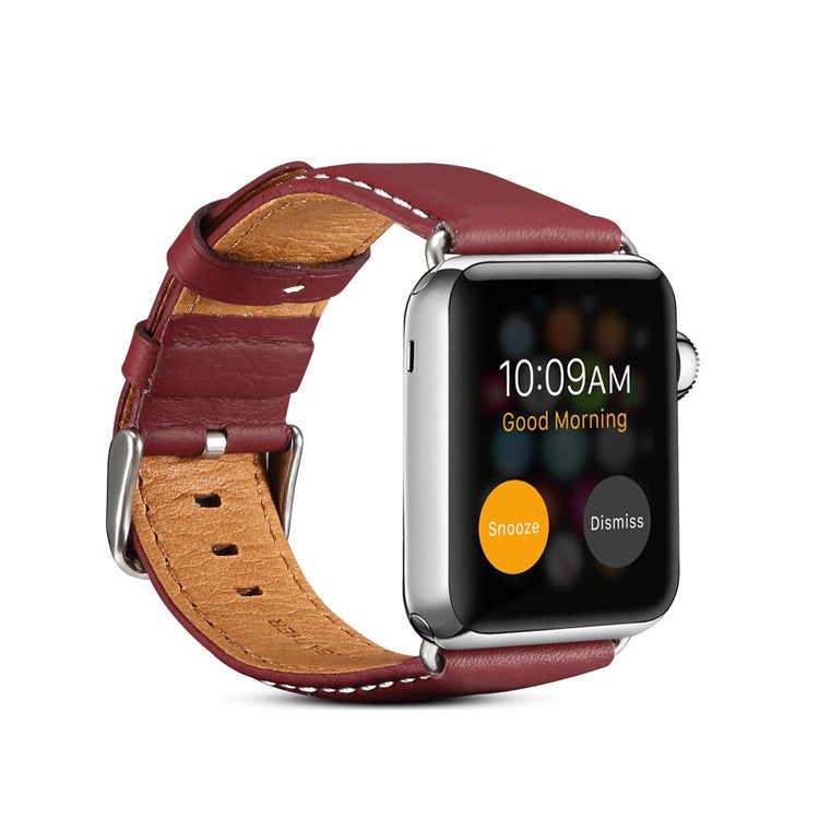 Dây đồng hồ da xe sang Denior thân thiện môi trường cho Apple Watch Ultra 49mm & Watch Ultra 2 49mm / Series 10 46mm / 9&8&7 45mm / SE 3&SE 2&6&SE&5&4 44mm / 3&2&1 42mm