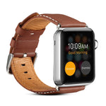 Dây đồng hồ da xe sang Denior thân thiện môi trường cho Apple Watch Ultra 49mm & Watch Ultra 2 49mm / Series 10 46mm / 9&8&7 45mm / SE 3&SE 2&6&SE&5&4 44mm / 3&2&1 42mm