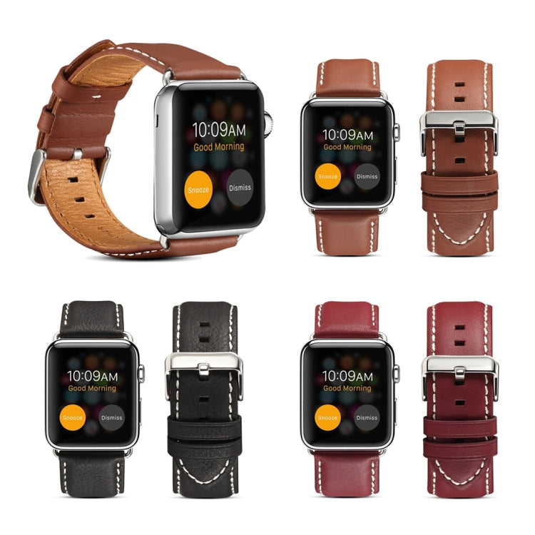 Dây đồng hồ da xe sang Denior thân thiện môi trường cho Apple Watch Ultra 49mm & Watch Ultra 2 49mm / Series 10 46mm / 9&8&7 45mm / SE 3&SE 2&6&SE&5&4 44mm / 3&2&1 42mm