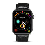 Dây đồng hồ da bò vân cá sấu Denior cho Apple Watch Ultra 49mm & Watch Ultra 2 49mm / Series 10 46mm / 9&8&7 45mm / SE 3&SE 2&6&SE&5&4 44mm / 3&2&1 42mm