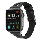 Dây Đồng Hồ Da Hình Chữ V Đơn Giản cho Apple Watch Ultra 49mm & Watch Ultra 2 49mm / Series 10 46mm / 9&8&7 45mm / SE 3&SE 2&6&SE&5&4 44mm / 3&2&1 42mm