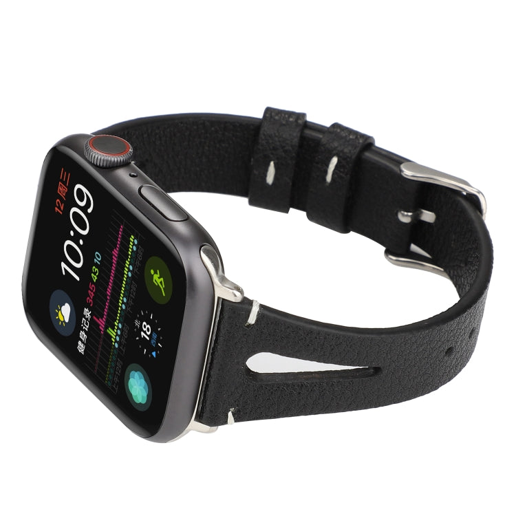 Dây Đồng Hồ Da Hình Chữ V Đơn Giản cho Apple Watch Ultra 49mm & Watch Ultra 2 49mm / Series 10 46mm / 9&8&7 45mm / SE 3&SE 2&6&SE&5&4 44mm / 3&2&1 42mm