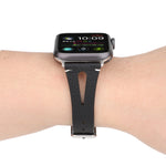 Dây Đồng Hồ Da Hình Chữ V Đơn Giản cho Apple Watch Ultra 49mm & Watch Ultra 2 49mm / Series 10 46mm / 9&8&7 45mm / SE 3&SE 2&6&SE&5&4 44mm / 3&2&1 42mm