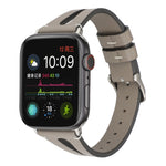 Dây Đồng Hồ Da Hình Chữ V Đơn Giản cho Apple Watch Ultra 49mm & Watch Ultra 2 49mm / Series 10 46mm / 9&8&7 45mm / SE 3&SE 2&6&SE&5&4 44mm / 3&2&1 42mm