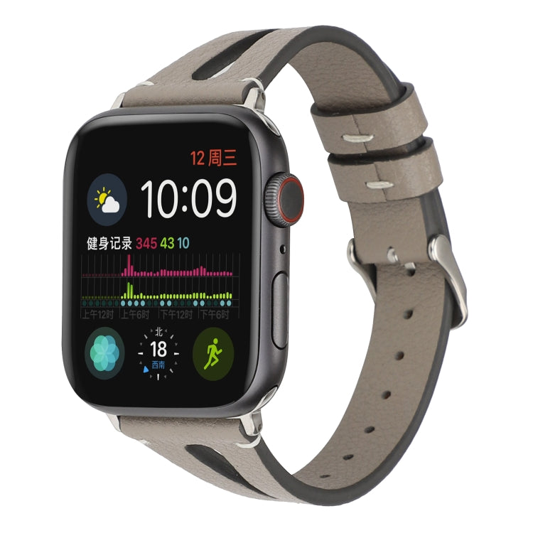 Dây Đồng Hồ Da Hình Chữ V Đơn Giản cho Apple Watch Ultra 49mm & Watch Ultra 2 49mm / Series 10 46mm / 9&8&7 45mm / SE 3&SE 2&6&SE&5&4 44mm / 3&2&1 42mm