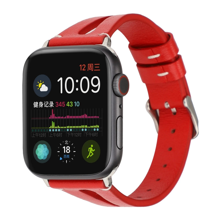 Dây Đồng Hồ Da Hình Chữ V Đơn Giản cho Apple Watch Ultra 49mm & Watch Ultra 2 49mm / Series 10 46mm / 9&8&7 45mm / SE 3&SE 2&6&SE&5&4 44mm / 3&2&1 42mm