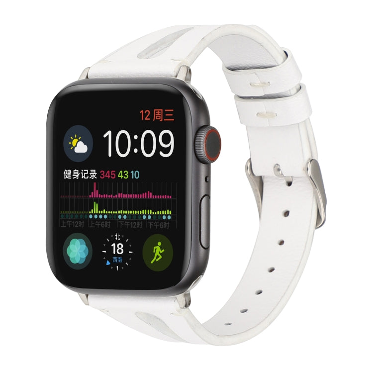 Dây Đồng Hồ Da Hình Chữ V Đơn Giản cho Apple Watch Ultra 49mm & Watch Ultra 2 49mm / Series 10 46mm / 9&8&7 45mm / SE 3&SE 2&6&SE&5&4 44mm / 3&2&1 42mm