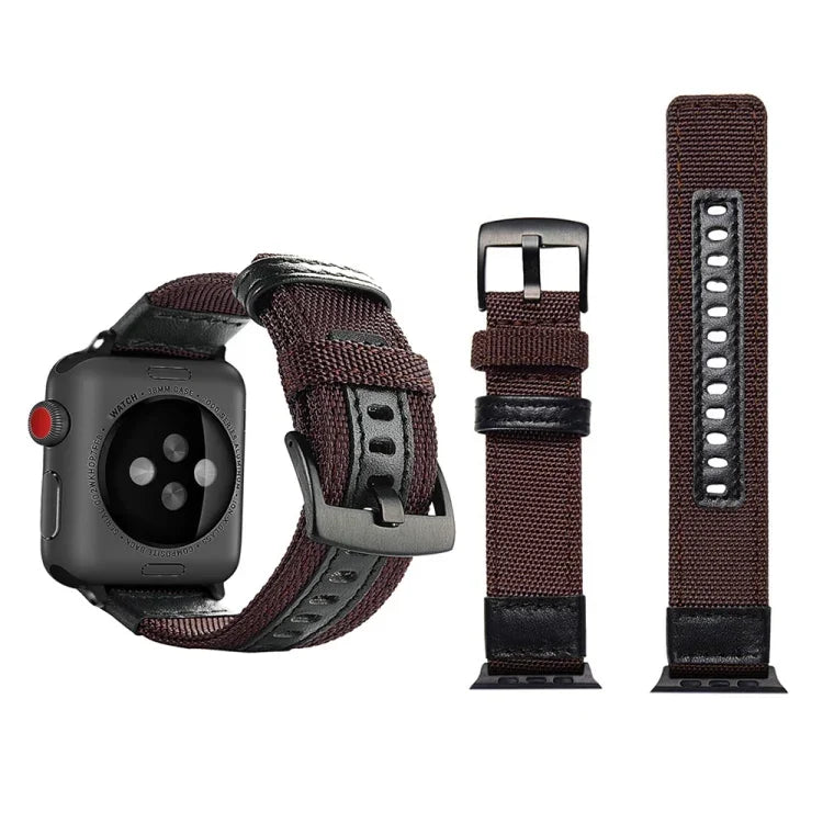 Dây đồng hồ nylon kiểu Jeep với khóa thép không gỉ cho Apple Watch Series 3 & 2 & 1 42mm, 42mm