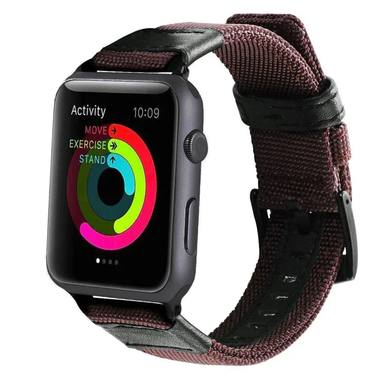 Dây đồng hồ nylon kiểu Jeep với khóa thép không gỉ cho Apple Watch Series 3 & 2 & 1 42mm, 42mm
