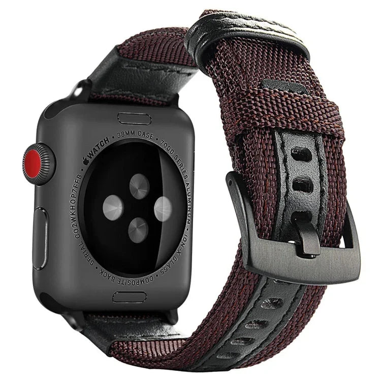 Dây đồng hồ nylon kiểu Jeep với khóa thép không gỉ cho Apple Watch Series 3 & 2 & 1 42mm, 42mm