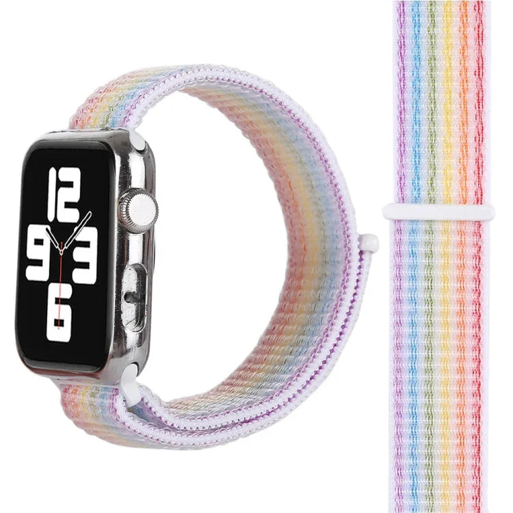 Dây đeo đồng hồ nylon dán magic cho Apple Watch Series 3 & 2 & 1 42mm, dành cho Series 3 & 2 & 1 42mm